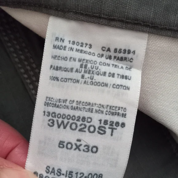 Wrangler Riggs Ripstop Workwear Carpenter Pants 50x30 Gray NWT - Picture 12 of 13